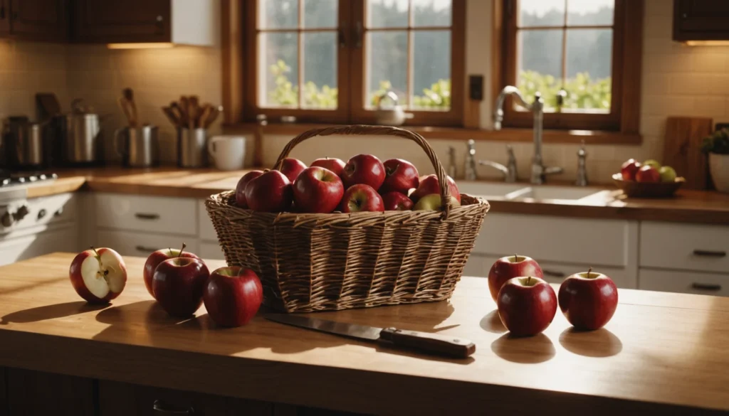 variété de pomme rouge très sucrée