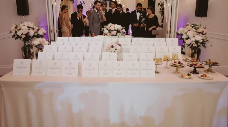 présentation table mariage