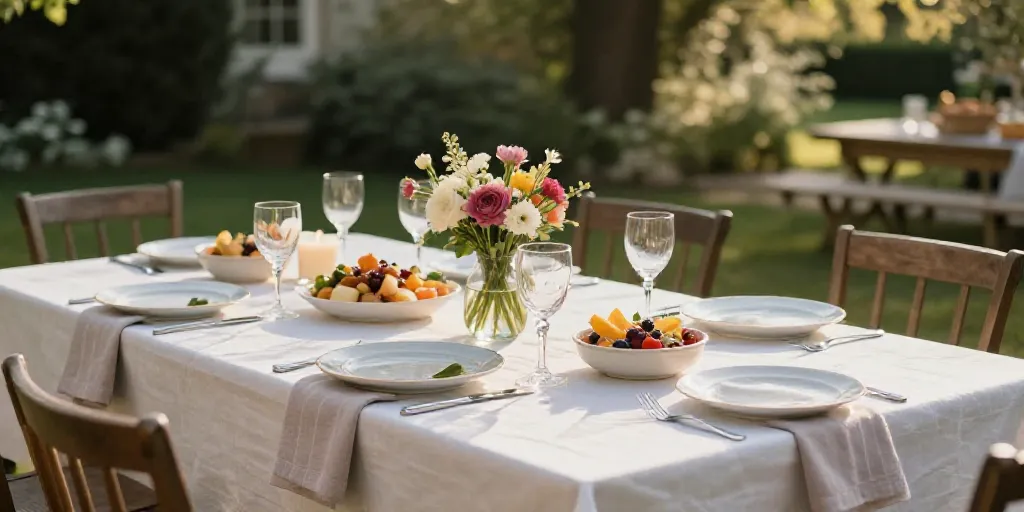 Organiser un repas de fête en extérieur : le guide pour recevoir sans stress
